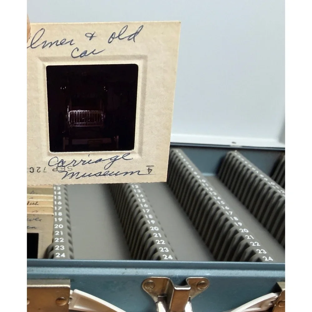 Vintage Smith-Victor Metal Slide Storage Case - w/47 35mm slides, from 1969+